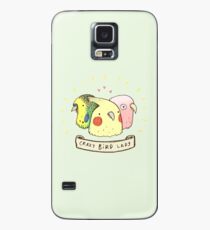 Verrückte Vogel-Dame Hülle & Klebefolie für Samsung Galaxy