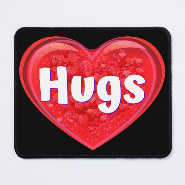Item preview, HEART: Hugs - funny valentines signs designed and sold by DesignsFromTW-S.