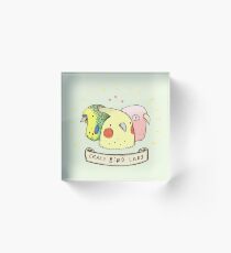 Crazy Bird Lady Acrylic Block