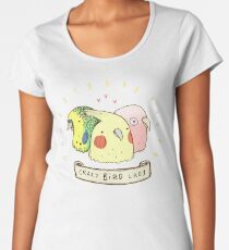 Crazy Bird Lady Women's Premium T-Shirt
