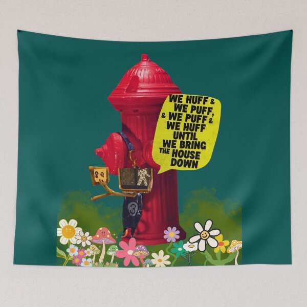Item preview, Huff and Puff and Blow it All Down  designed and sold by MonsoonartsbyM.