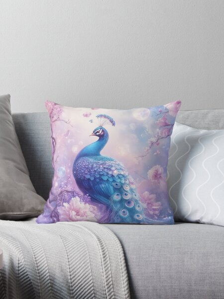 Artikel-Vorschau von Anmutiger Pfau mit wunderschönem gefiederten Schwanz, designt und verkauft von AshiraCreations.