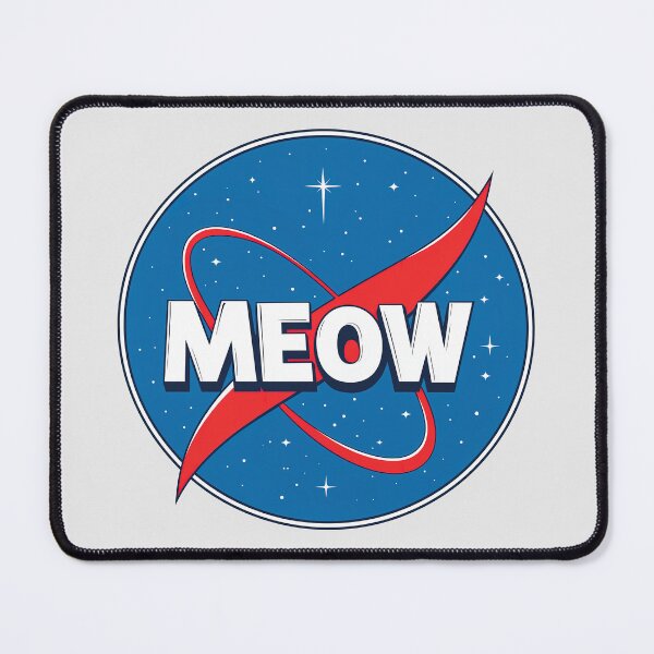 Item preview, MEOW Space Agency - Cat Lover's NASA Parody designed and sold by TheSillySartor.