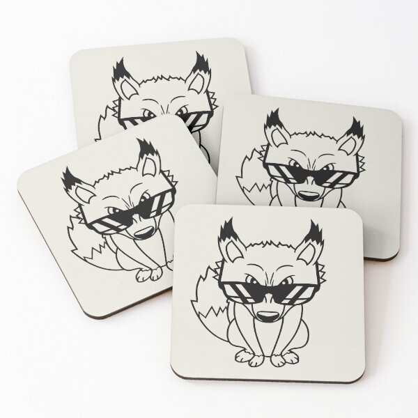 Item preview, Fox Sunglasses Cool Looks Up Evil Eyes Bad Fun Boy designed and sold by shirt-o-mat.