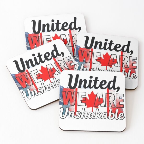 Item preview, United, we are Unshakable - Canada Flag Patriotic Design designed and sold by Wis09.
