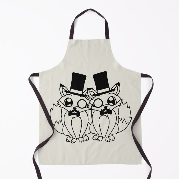Item preview, 2 Foxes Friends Top Hat Rich Men Monocle Glasses designed and sold by shirt-o-mat.