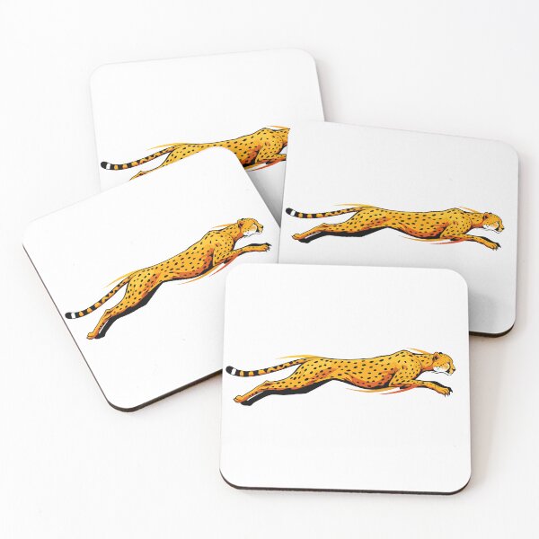 Item preview, Cheetah sprinting across a vibrant background showcasing its impressive speed and agility designed and sold by RUMOOROZ.