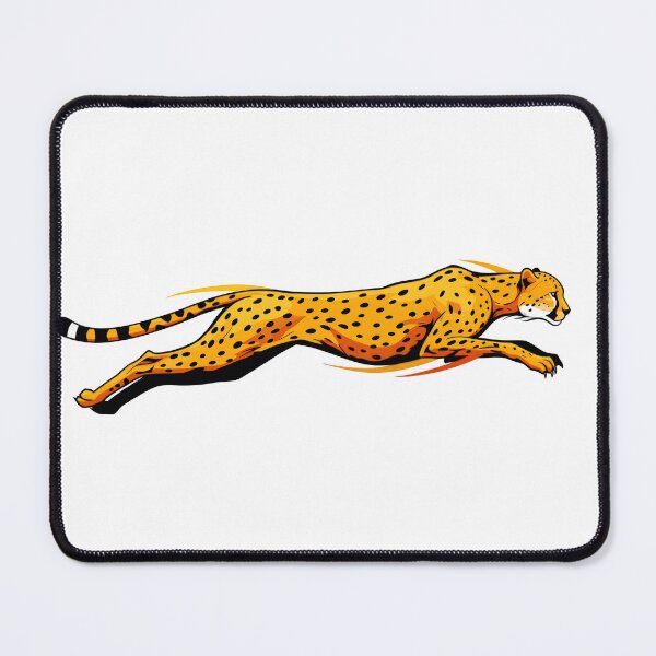 Item preview, Cheetah sprinting across a vibrant background showcasing its impressive speed and agility designed and sold by RUMOOROZ.