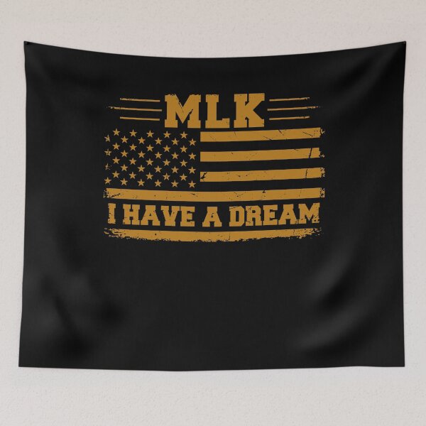 Item preview, Martin Luther King I Have A Dream USA Distressed Flag - Black History Month  designed and sold by Smix Pixels.