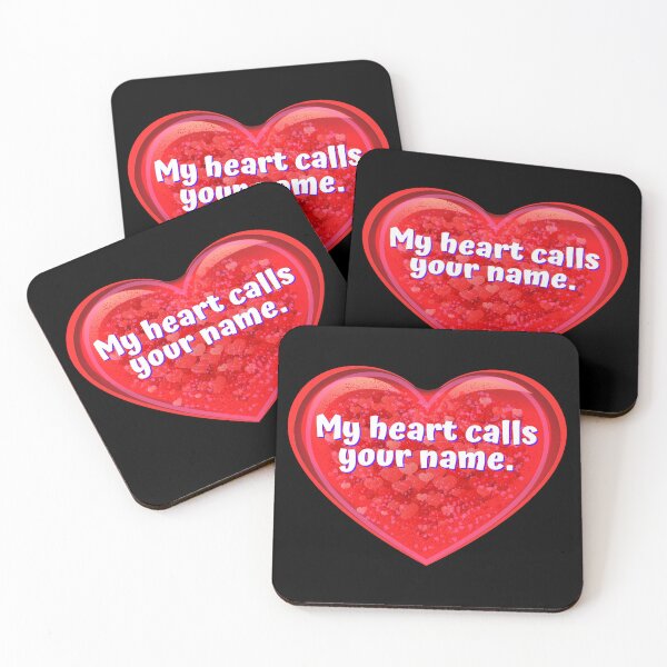 Item preview, HEART:  My heart calls your name. - funny valentines signs designed and sold by DesignsFromTW-S.