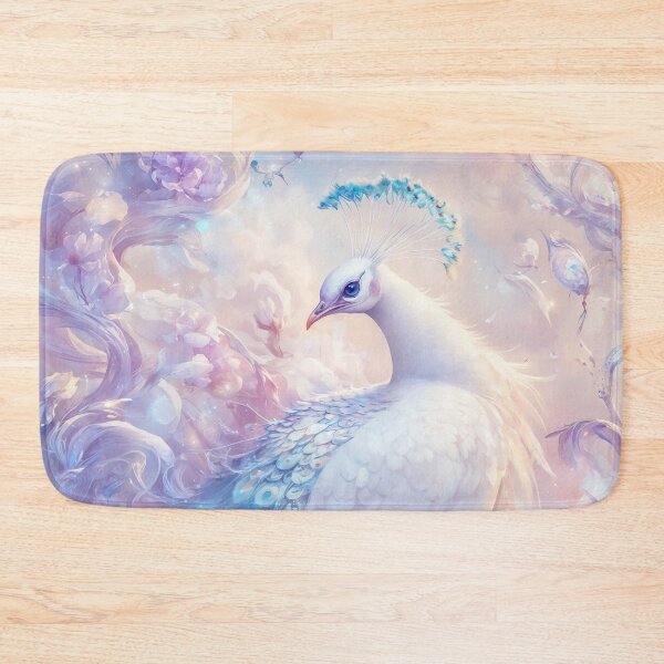 Item preview, Beautiful Peacock Surrounded by Soft Pastel Flowers designed and sold by AshiraCreations.