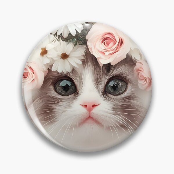 Item preview, Cat among the flowers designed and sold by Lewis-mart.