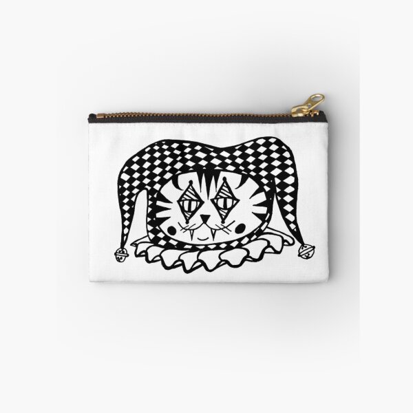 Item preview, Wide Carnival Circus Jetser Kitty Cat Greyscale designed and sold by KayTurtless.