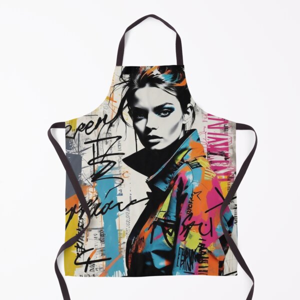 Item preview, Rebel Chic - Bold Graffiti Fashion Portrait designed and sold by SparkyBamBam.