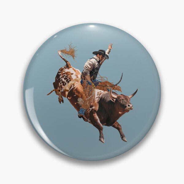 Item preview, Rodeo Cowboy Riding a Bucking Bull designed and sold by Phat Dog Designs .