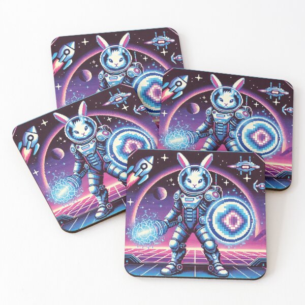 Item preview, Cyborg rabbit with holographic shield designed and sold by MerlinWear.