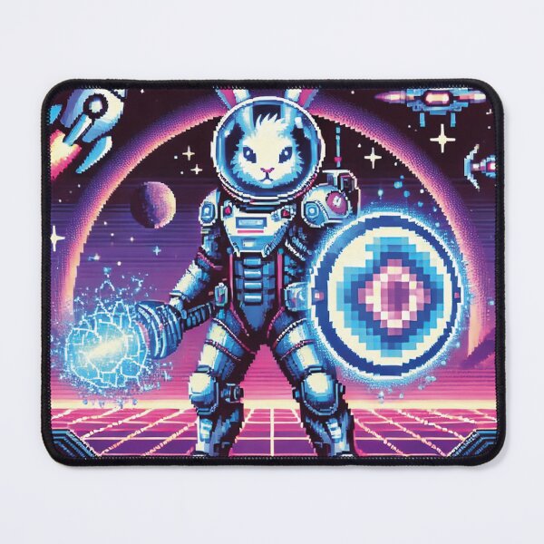 Item preview, Cyborg rabbit with holographic shield designed and sold by MerlinWear.