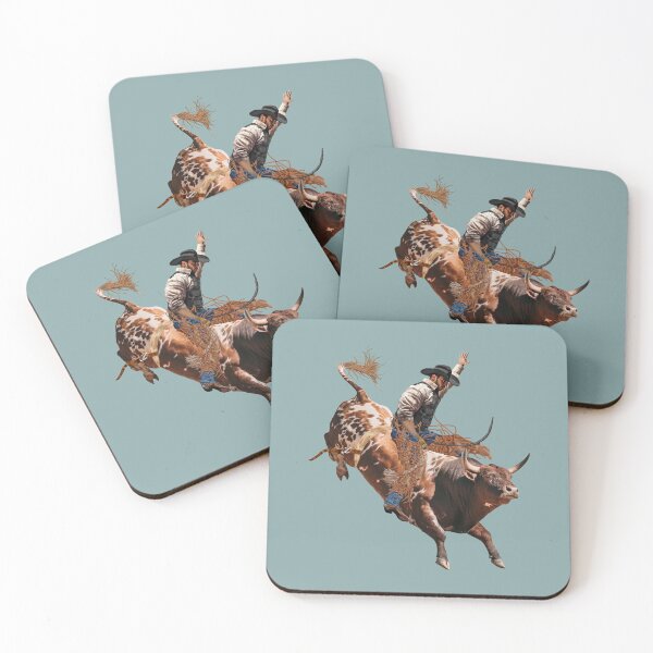 Item preview, Vintage Rodeo Cowboy Bull Rider Western Retro Design designed and sold by Phat Dog Designs .