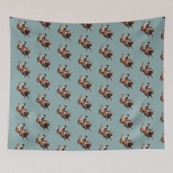 Item preview, Vintage Rodeo Cowboy Bull Rider Western Retro Design designed and sold by Phat Dog Designs .