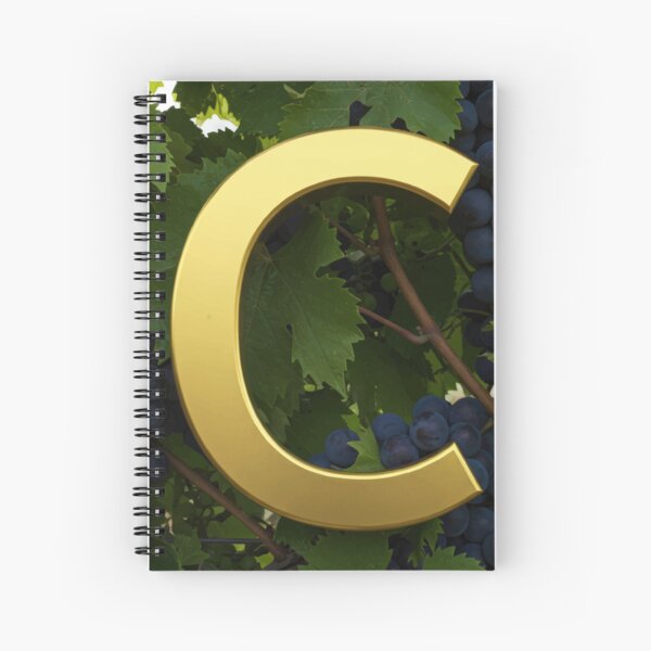VINEYARD LETTER C Spiral Notebook