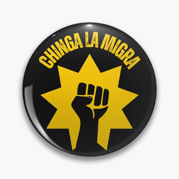 Vista previa del artículo con la obra «Chinga la migra anti Trump 2025», diseñado y vendido por erozzz.