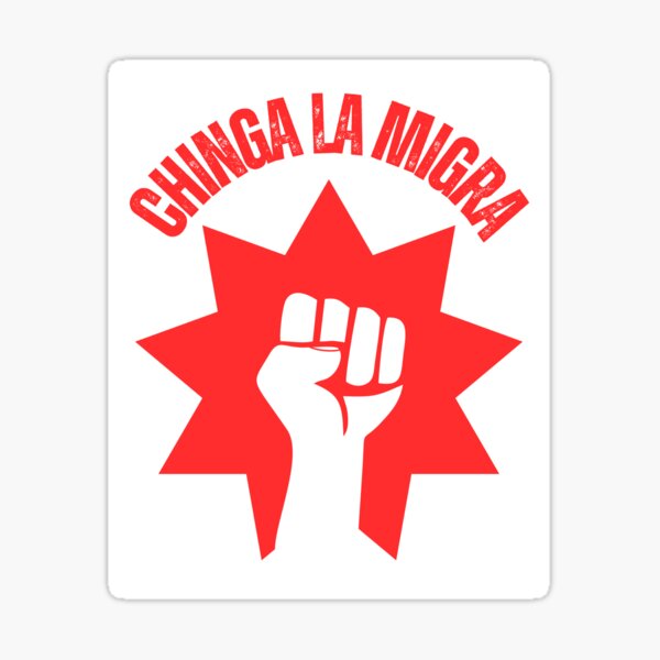 Chinga la migra anti Trump 2025 Sticker