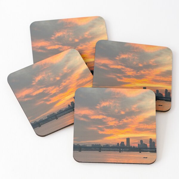 Item preview, Golden Sunset in Seoul Facing Yeouido | Korea Travel Photography designed and sold by YemmyZImages.