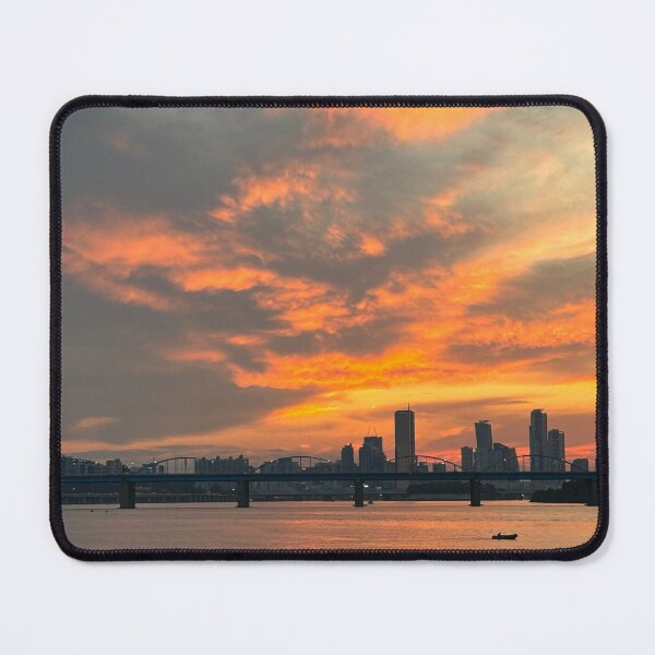 Item preview, Golden Sunset in Seoul Facing Yeouido | Korea Travel Photography designed and sold by YemmyZImages.