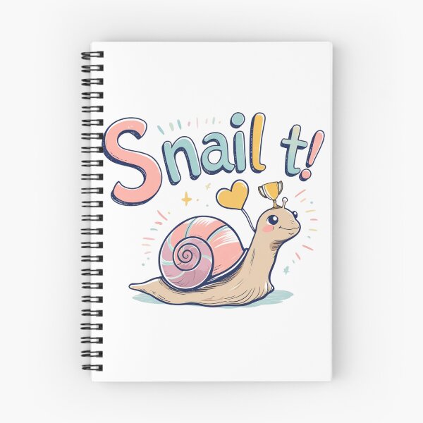 Item preview, Snail It! – Cute Motivational Snail Illustration designed and sold by DreamyDesigns17.