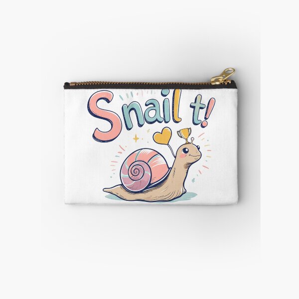Item preview, Snail It! – Cute Motivational Snail Illustration designed and sold by DreamyDesigns17.