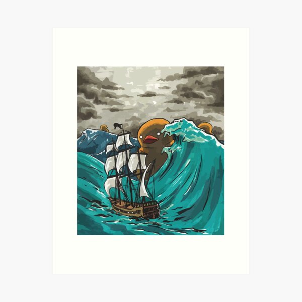 Deep-Sea Duckies Art Print