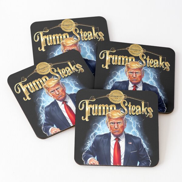 Item preview, Vibrant Illustration Of Donald Trump Grilling Steaks designed and sold by HowlingArts.