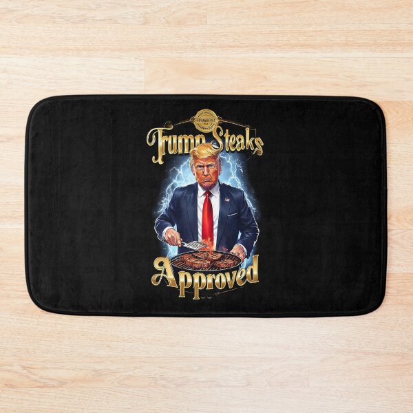 Item preview, Vibrant Illustration Of Donald Trump Grilling Steaks designed and sold by HowlingArts.