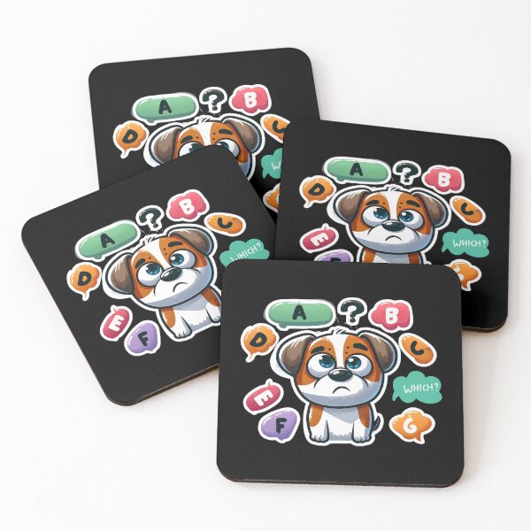 Item preview, Adorable Dog Alphabet Quiz Stickers - Fun and Educational! designed and sold by Psycho-Crazy.