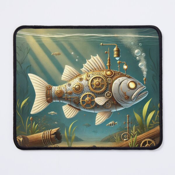 Item preview, Steampunk White Bass designed and sold by Sillytoe.