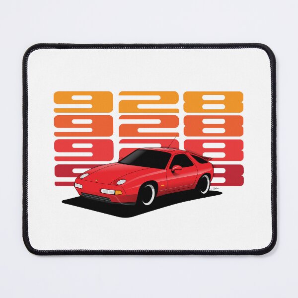 Item preview, Porsche 928 GTS retro Illustration Guards Red designed and sold by blackdogshop.
