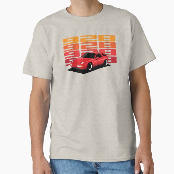 Item preview, Porsche 928 GTS retro Illustration Guards Red designed and sold by blackdogshop.