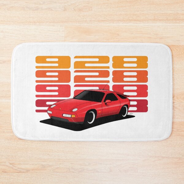 Item preview, Porsche 928 GTS retro Illustration Guards Red designed and sold by blackdogshop.