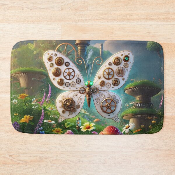 Item preview, Steampunk White Butterfly designed and sold by Sillytoe.