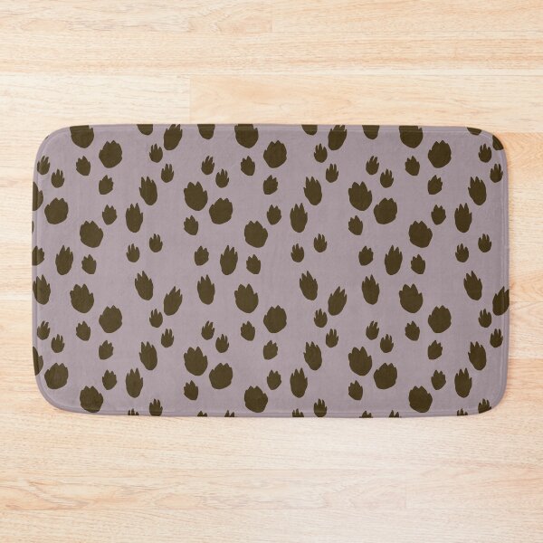 Item preview, Cottontail rabbit tracks on thistle purple background designed and sold by aysegulkacar.