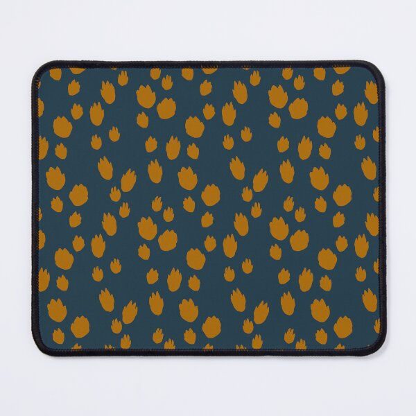 Item preview, Cottontail rabbit tracks on dark blue background designed and sold by aysegulkacar.