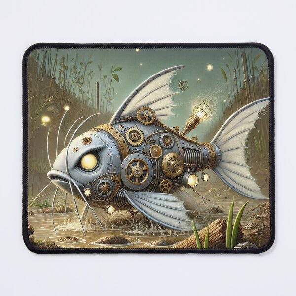 Item preview, Steampunk White Catfish designed and sold by Sillytoe.