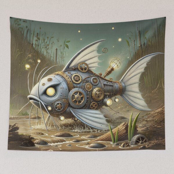 Item preview, Steampunk White Catfish designed and sold by Sillytoe.