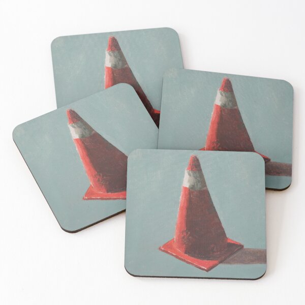 Item preview, Traffic Cone Oil Painting designed and sold by Angela Micheli Otwell.
