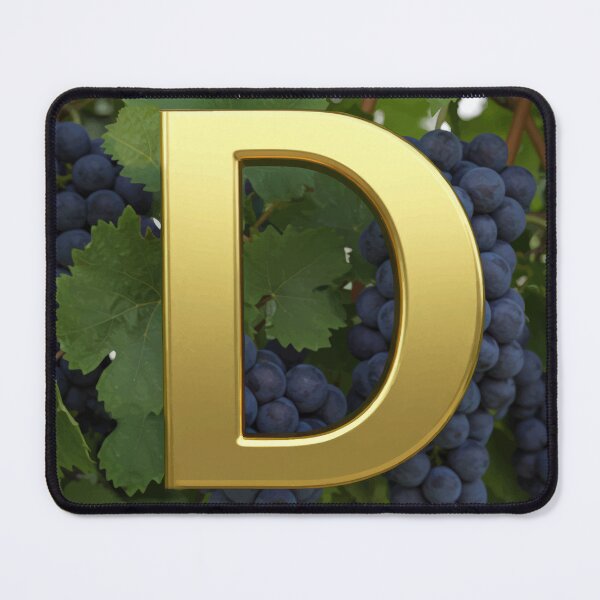 VINEYARD LETTER D Mouse Pad