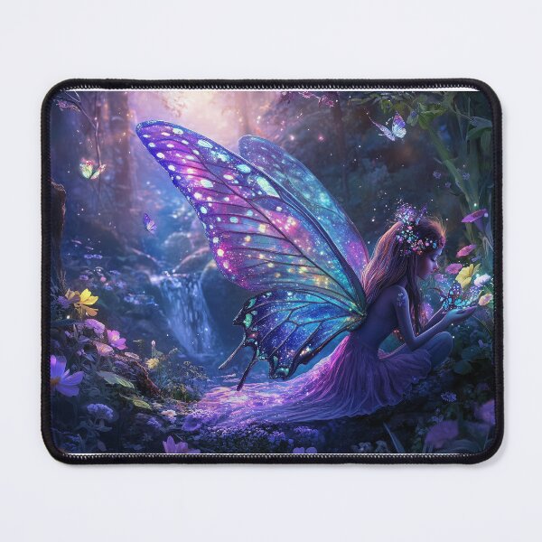 Item preview, Enchanted Realm: Purple Winged Garden Fairy designed and sold by ACuriousshoppe.