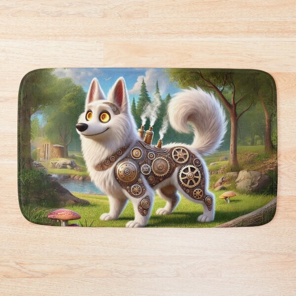 Item preview, Steampunk White German Shepherd designed and sold by Sillytoe.