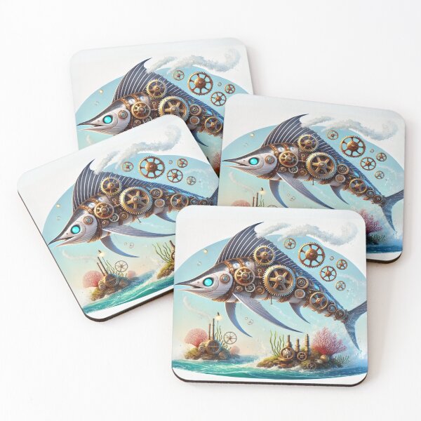 Item preview, Steampunk White Marlin designed and sold by Sillytoe.