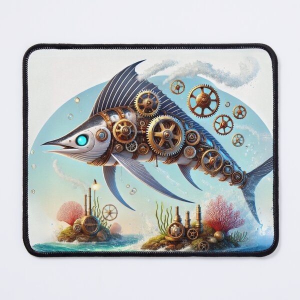 Item preview, Steampunk White Marlin designed and sold by Sillytoe.