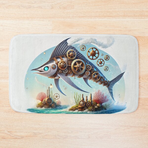 Item preview, Steampunk White Marlin designed and sold by Sillytoe.